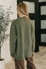 Urban Flux Scooped Hi-Low Long Pullover in Olive