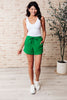 We're Only Getting Better Drawstring Shorts in Kelly Green