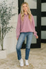 You Should Know Half Zip Pullover in Light Rose