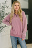 You Should Know Half Zip Pullover in Light Rose