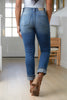 Belinda High Rise Distressed Straight Jeans