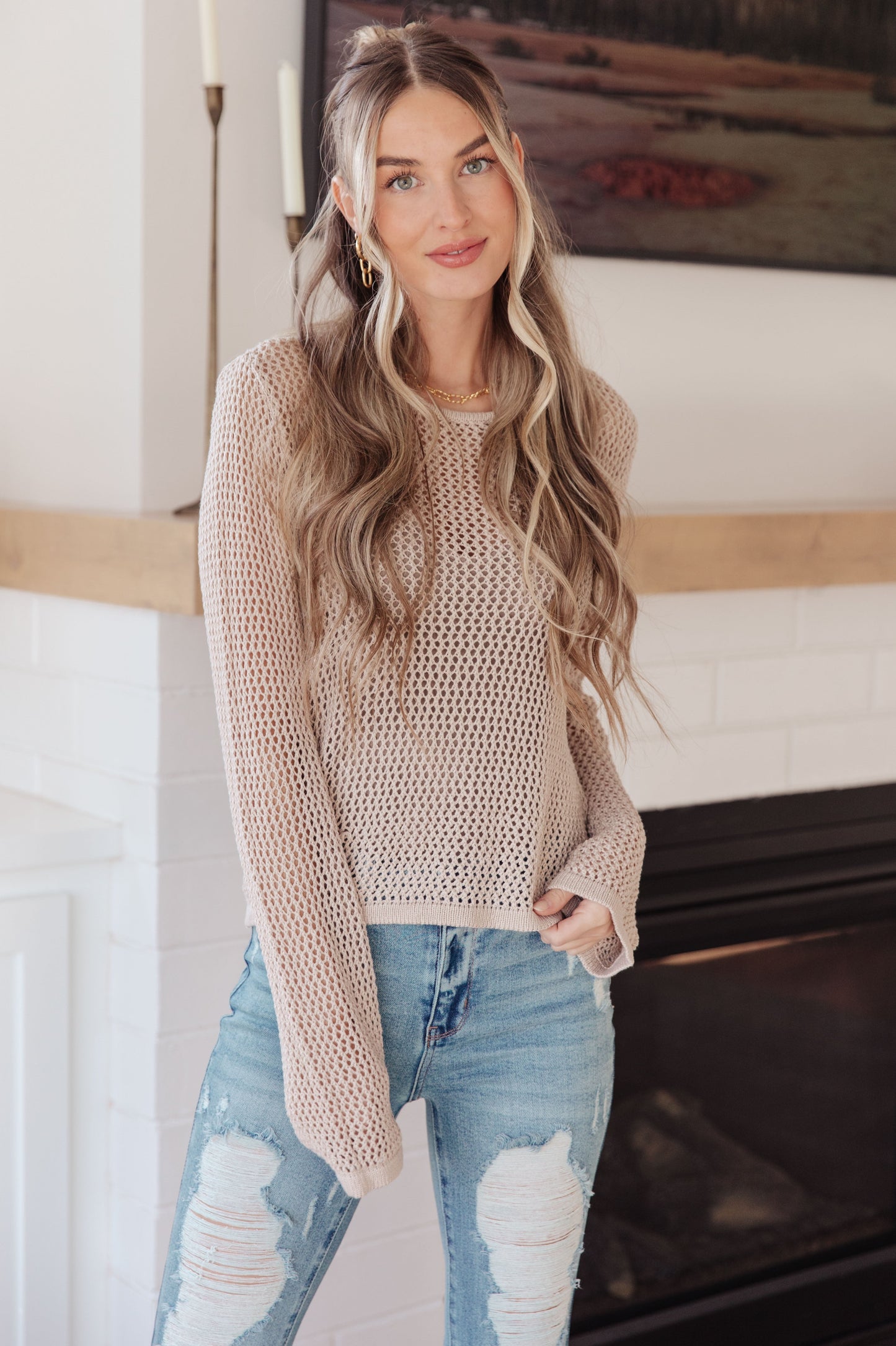 Calming Down Loose Knit Top