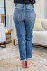 Corey Hi Rise Bleach Splash Boyfriend Jeans