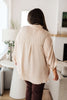 In Your Thoughts Oversized Dolman Sleeve Top in Champagne